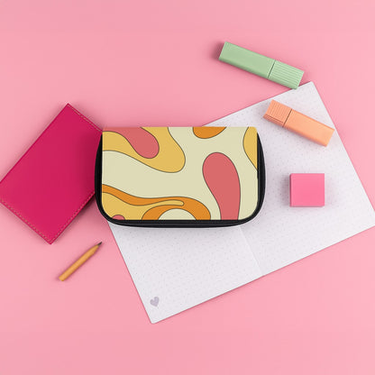 Pastel Waves Abstract Pattern Pencil Case