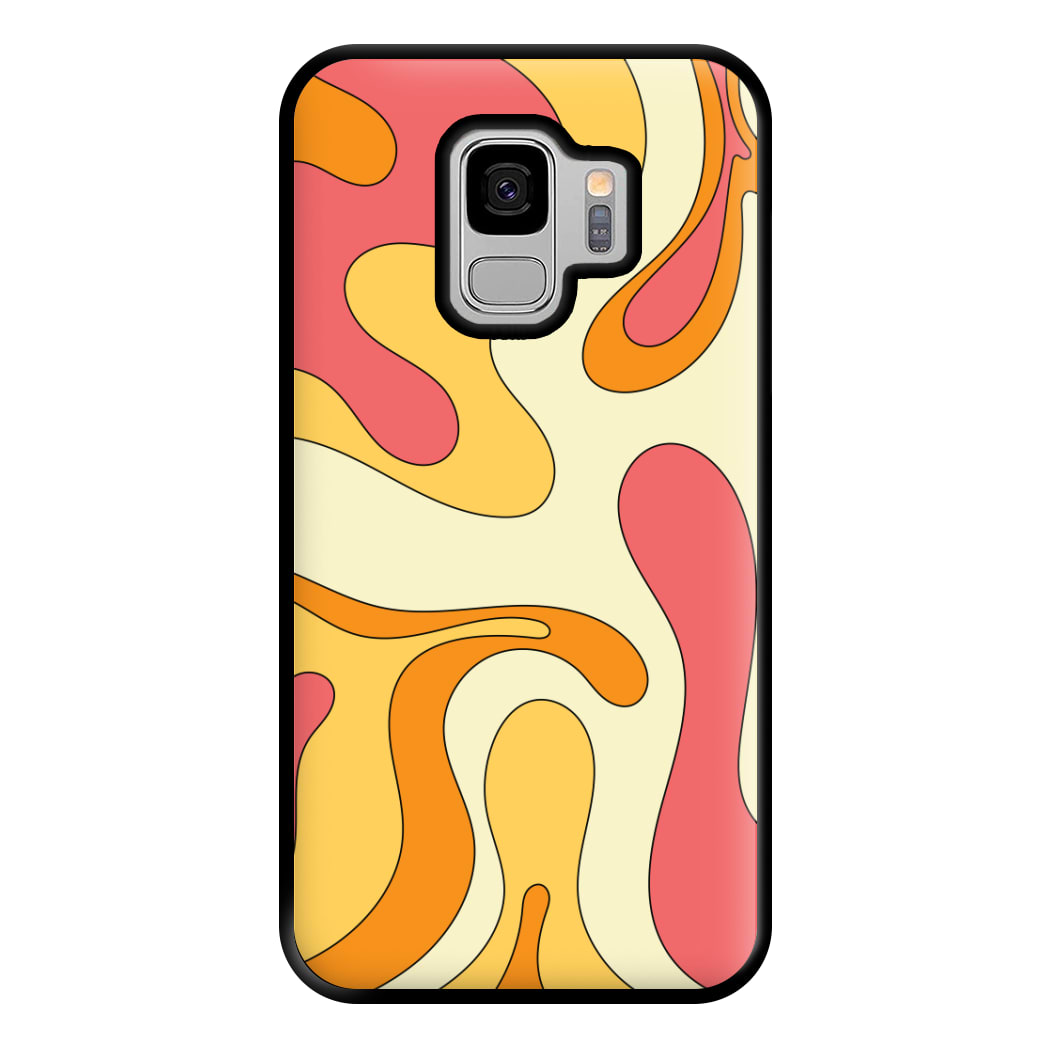 Pastel Waves Abstract Pattern Phone Case for Galaxy S9 Plus