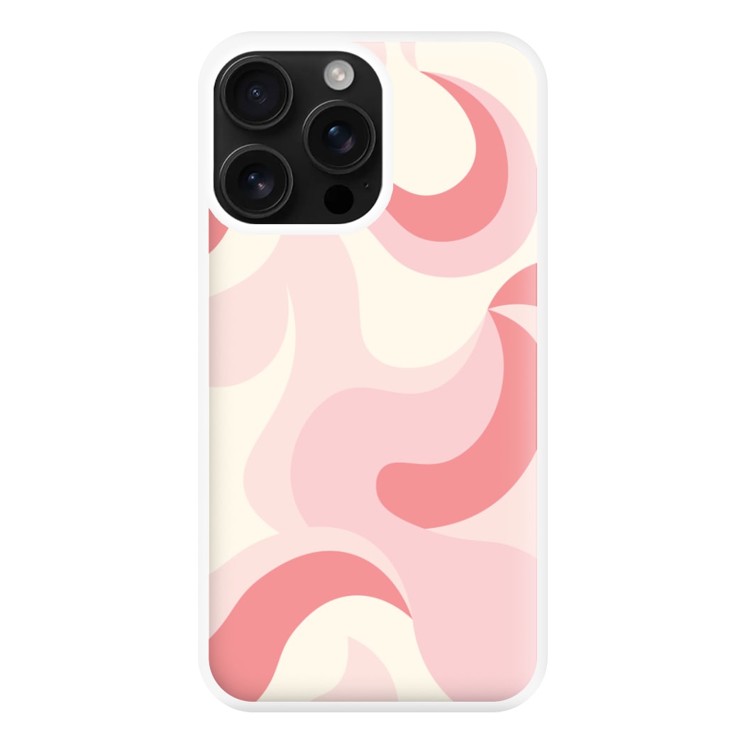 Pastel Pinks Abstract Pattern Phone Case
