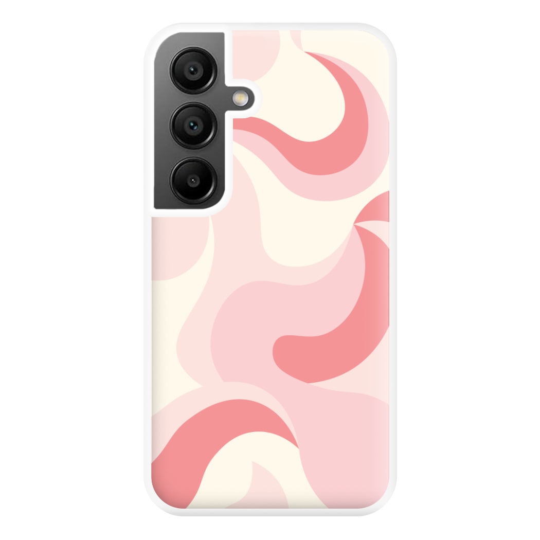 Pastel Pinks Abstract Pattern Phone Case for Galaxy A56