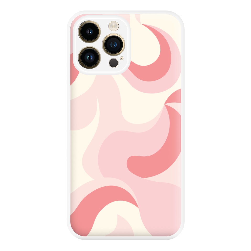 Pastel Pinks Abstract Pattern Phone Case for iPhone 14 Pro Max