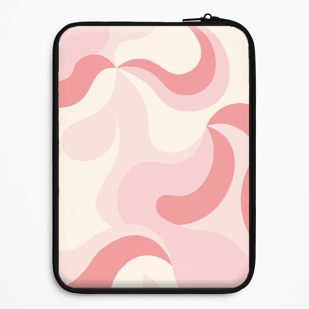 Pastel Pinks Abstract Pattern Laptop Sleeve