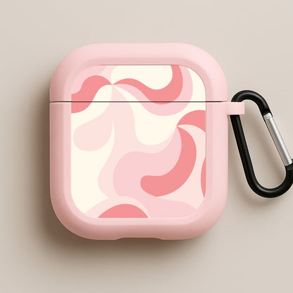 Pastel Pinks Abstract Pattern Pink AirPods Case