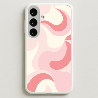 Pastel Pinks Abstract Pattern Phone Case for Galaxy S25FE