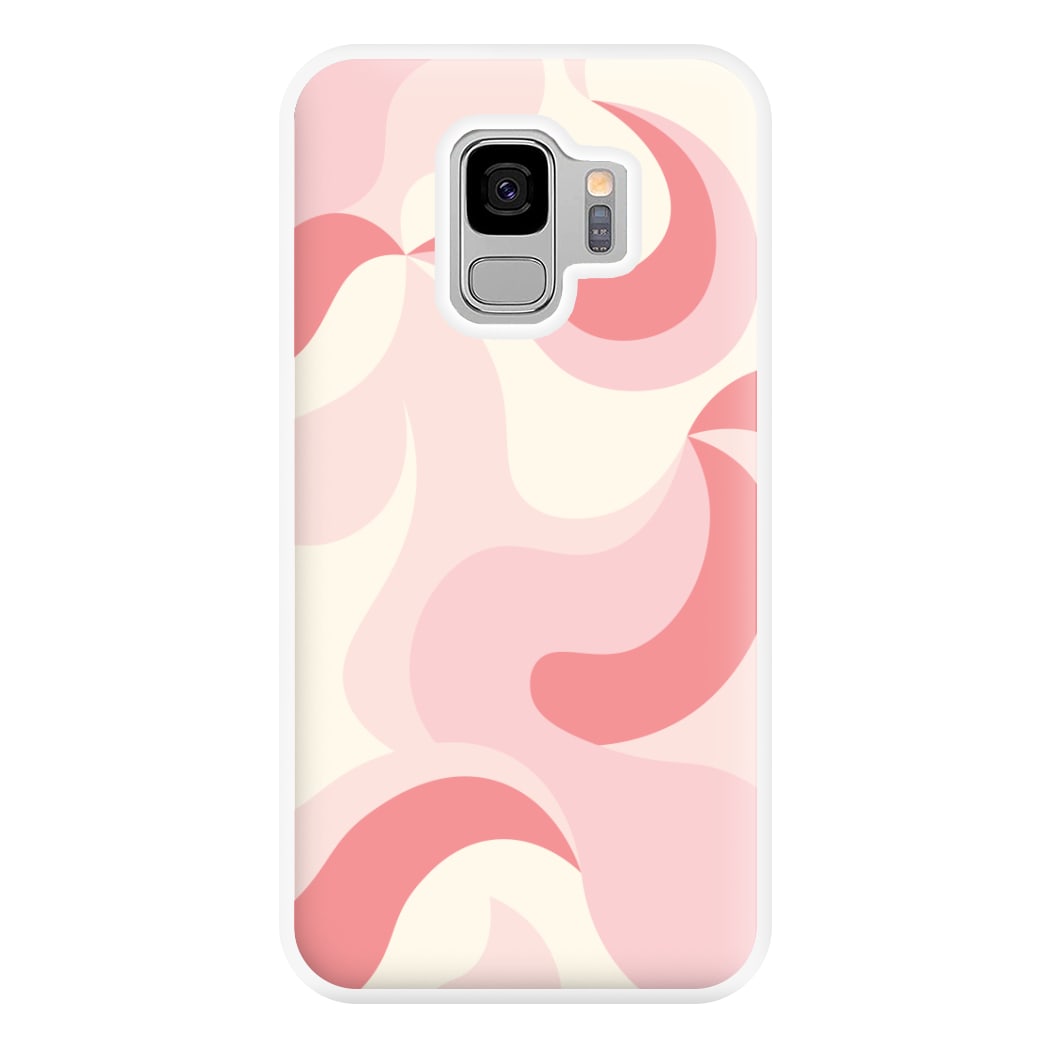 Pastel Pinks Abstract Pattern Phone Case for Galaxy S9 Plus