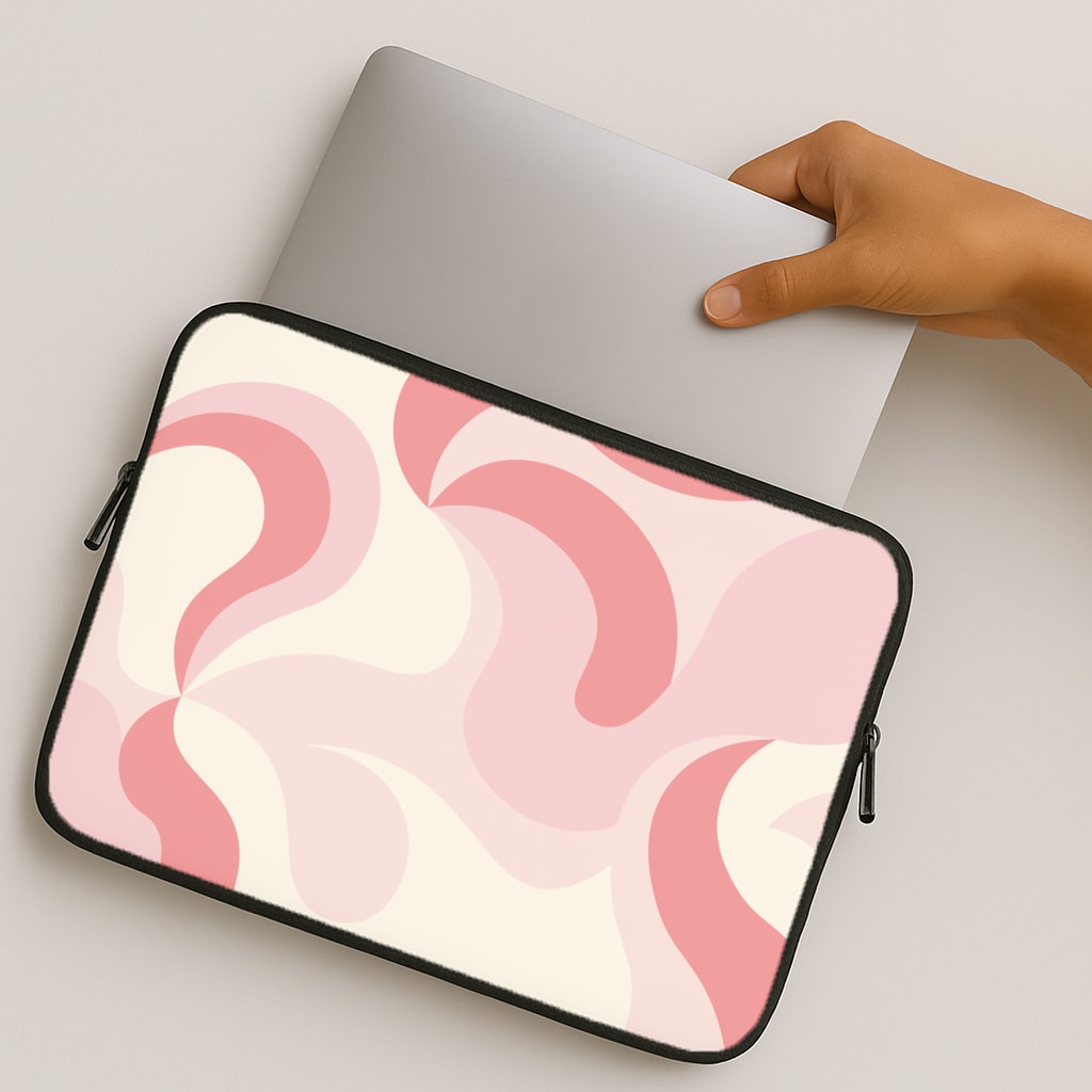 Pastel Pinks Abstract Pattern MacBook Case