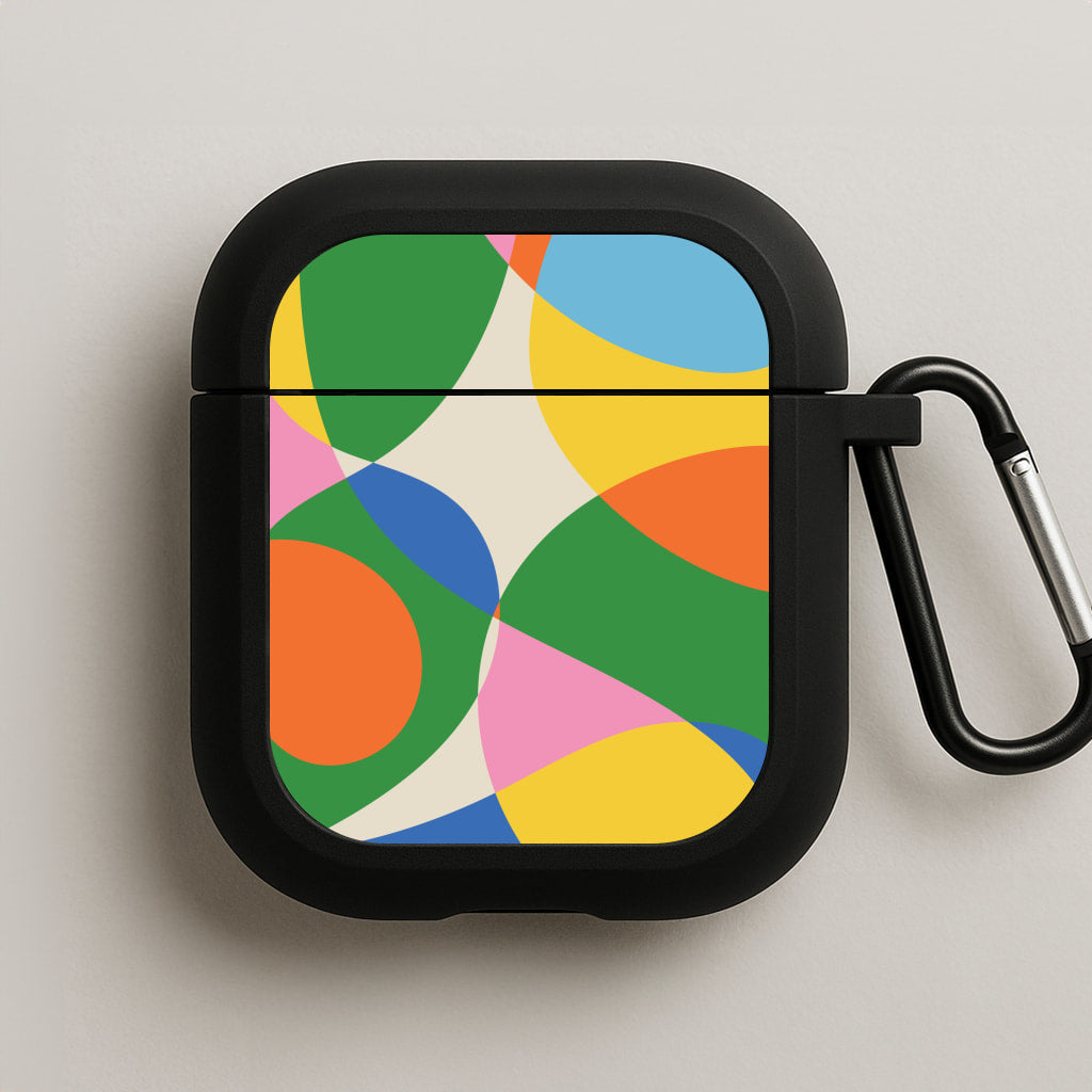 Colourful Abstract Shapes Pattern AirPods Case