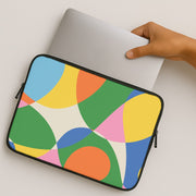 Colourful Abstract Shapes Pattern Laptop Sleeve 2