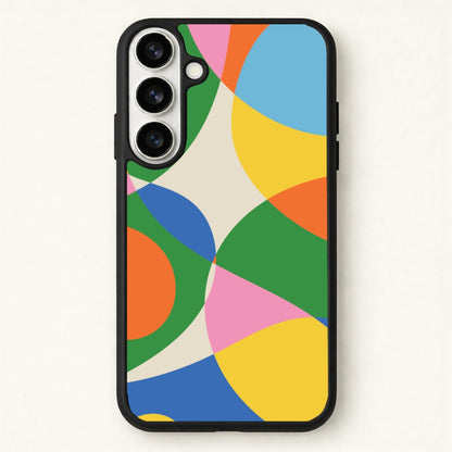 Colourful Abstract Shapes Pattern Phone Case for Galaxy S26
