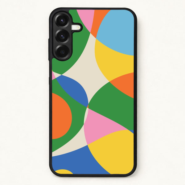 Colourful Abstract Shapes Pattern Phone Case for Galaxy A57