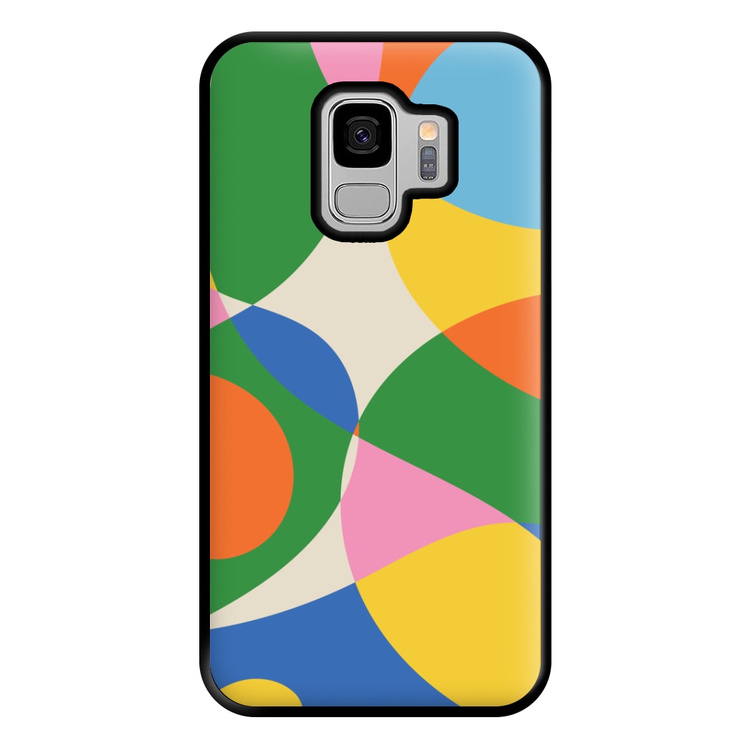 Colourful Abstract Shapes Pattern Phone Case for Galaxy S9 Plus