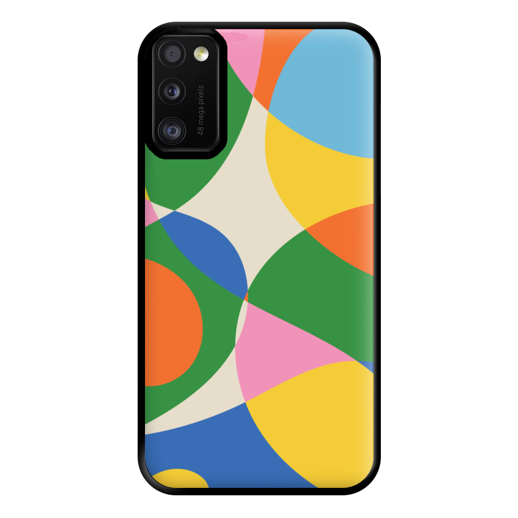 Colourful Abstract Shapes Pattern Phone Case for Galaxy A41