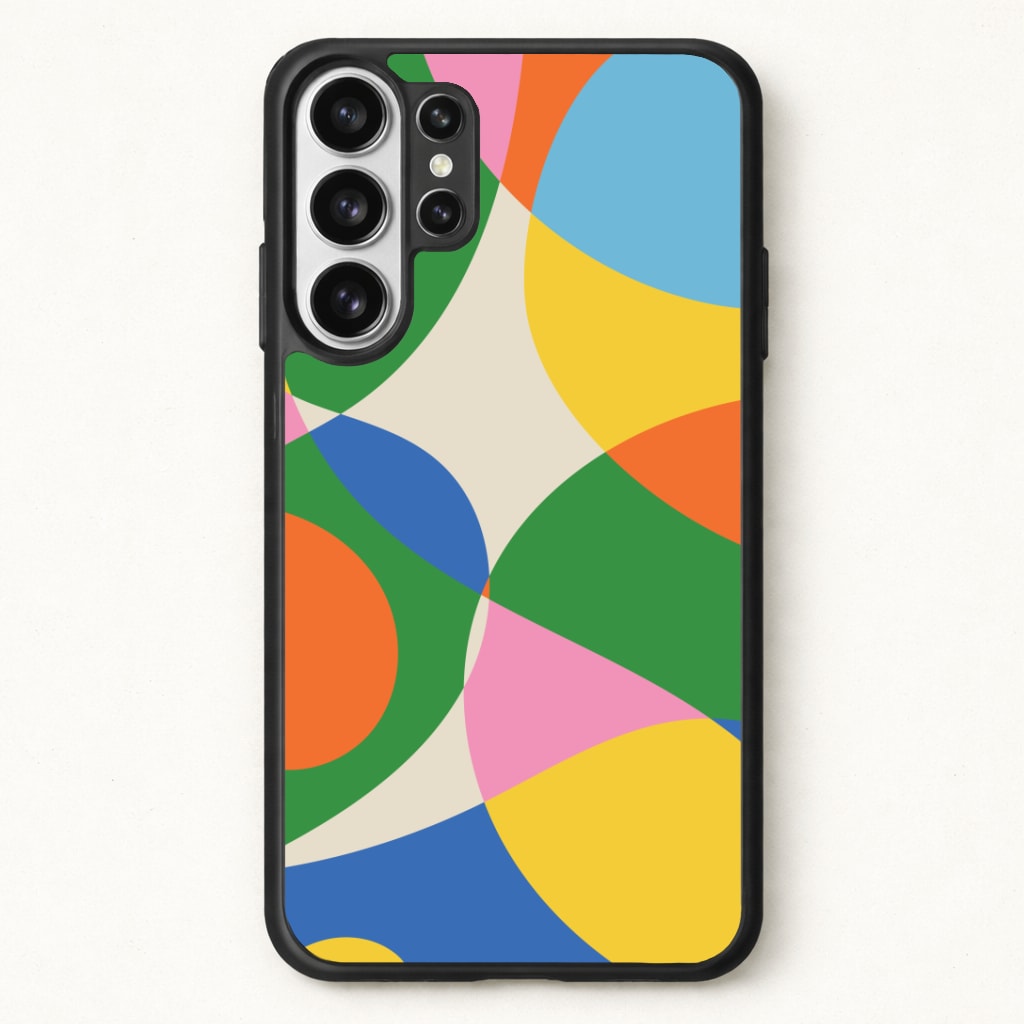 Colourful Abstract Shapes Pattern Phone Case for Galaxy S26 Ultra