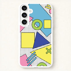 Geometric Abstract Shapes Pattern Phone Case for Galaxy S26 Plus