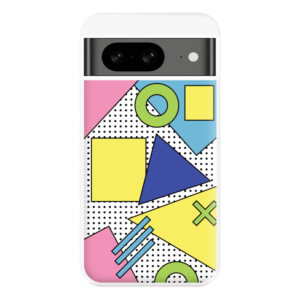 Geometric Abstract Shapes Pattern Phone Case for Google Pixel 8