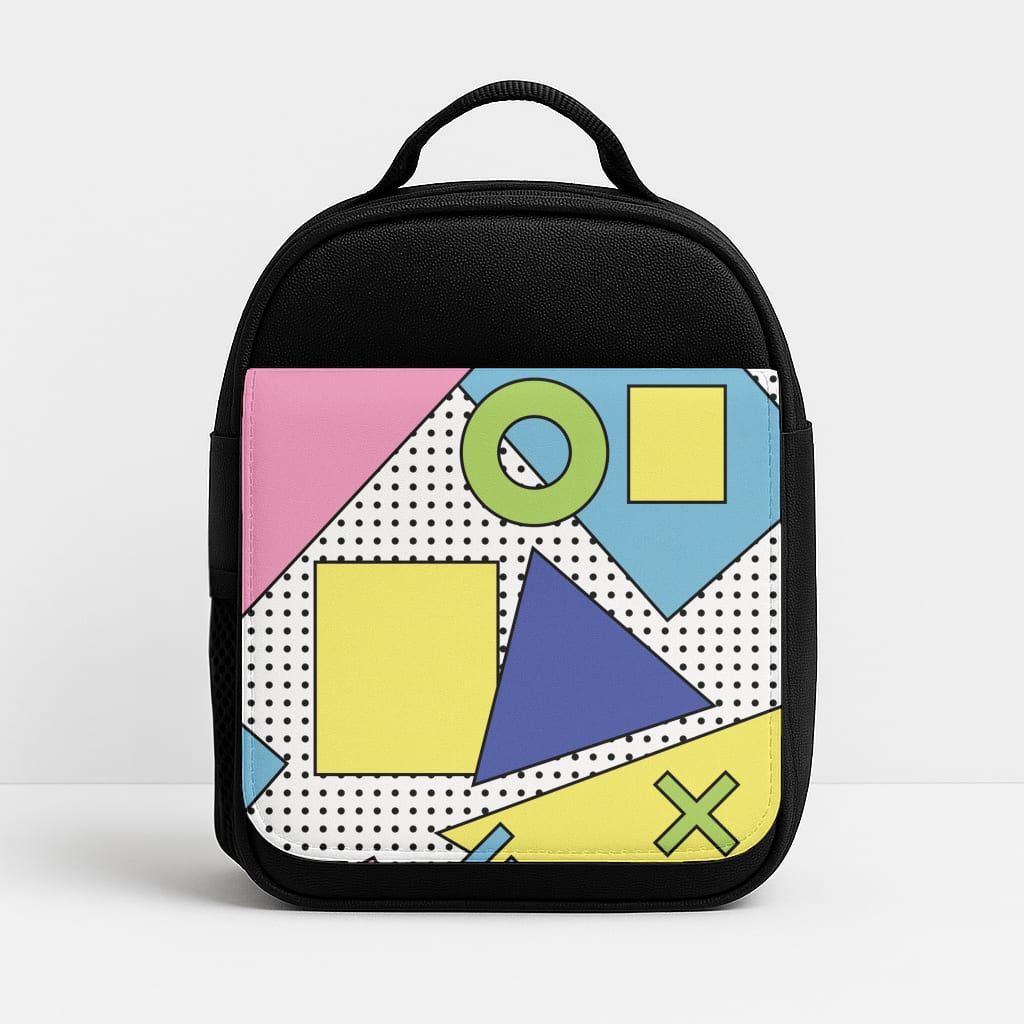 Geometric Abstract Shapes Pattern Insulated Lunchbox