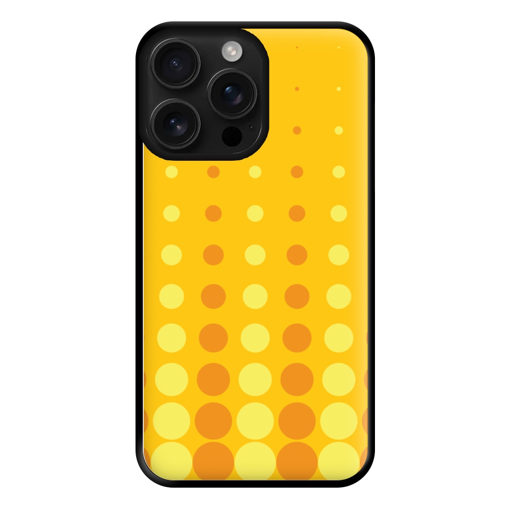 Yellow And Orange Dots Abstract Pattern Phone Case