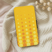 Yellow And Orange Dots Abstract Pattern Flip / Wallet Phone Case 5
