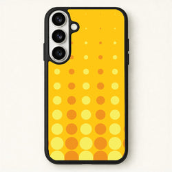 Yellow And Orange Dots Abstract Pattern Phone Case for Galaxy S26