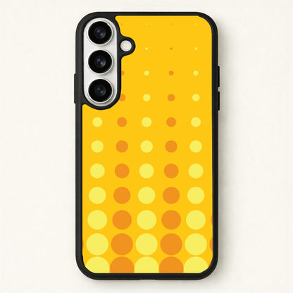 Yellow And Orange Dots Abstract Pattern Phone Case for Galaxy S26 Plus