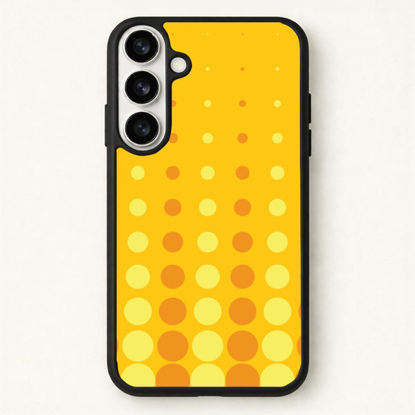 Yellow And Orange Dots Abstract Pattern Phone Case for Galaxy S26 Plus