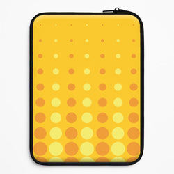 Yellow And Orange Dots Abstract Pattern Universal Laptop Sleeve
