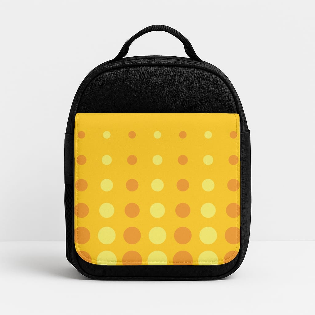 Yellow And Orange Dots Abstract Pattern Insulated Lunchbox