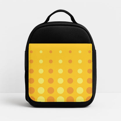 Yellow And Orange Dots Abstract Pattern Insulated Lunchbox