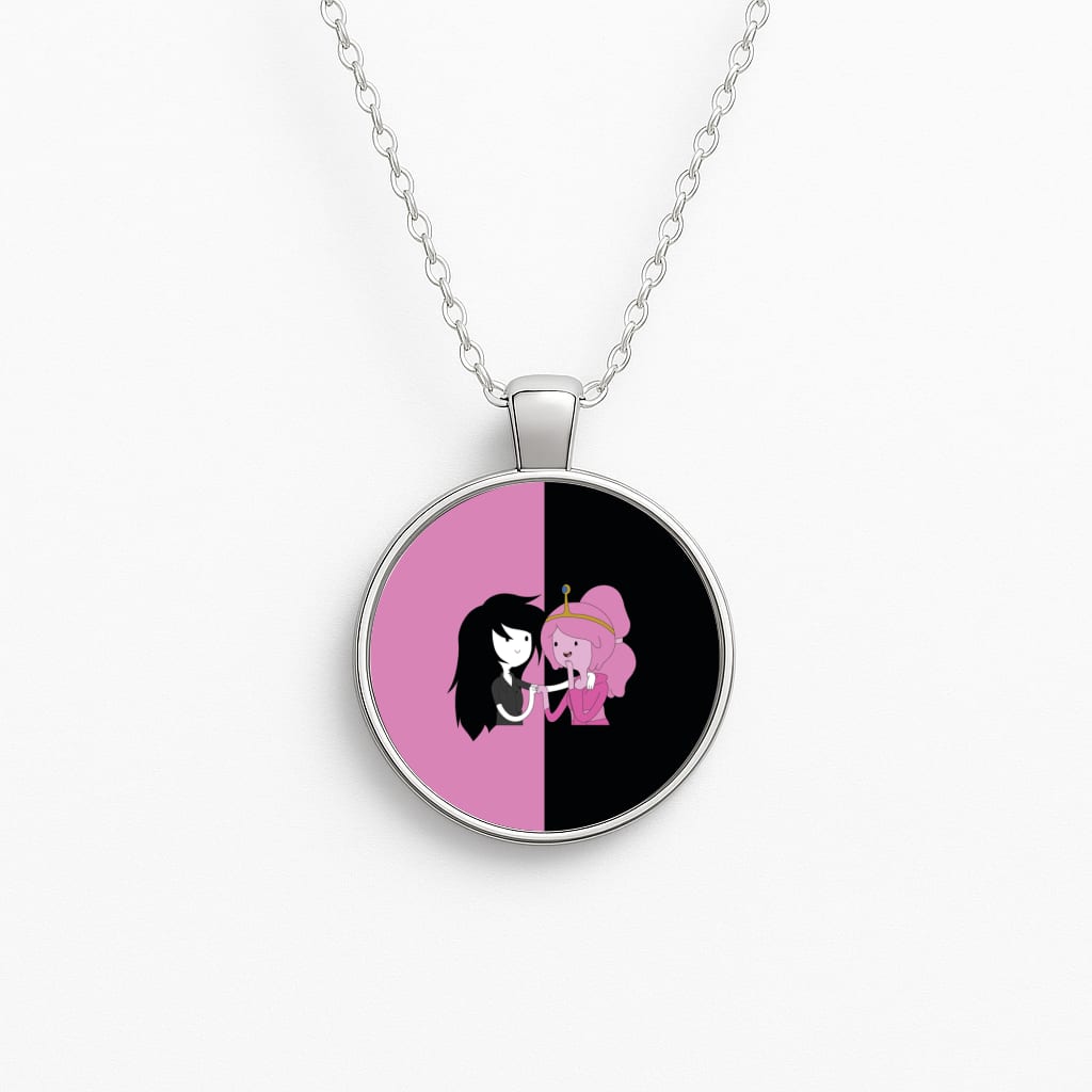 Marceline And Bubblegum Circle Necklace