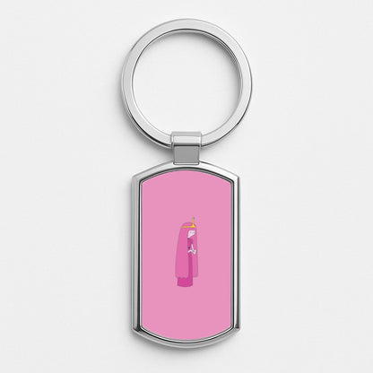 Bubblegum Silver Keyring