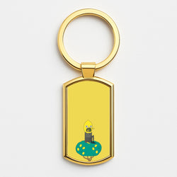 Earl Of Lemongrab Gold Keyring