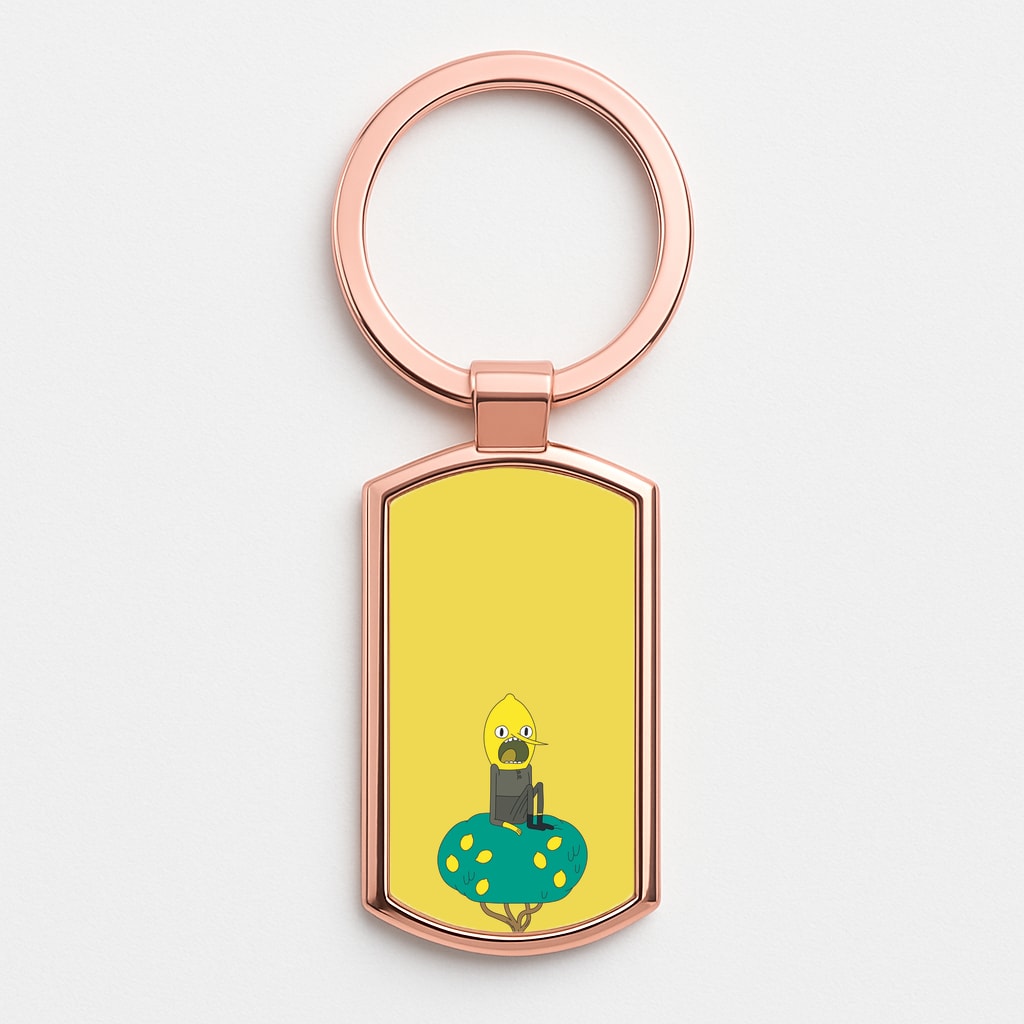 Earl Of Lemongrab Rose Gold Keyring