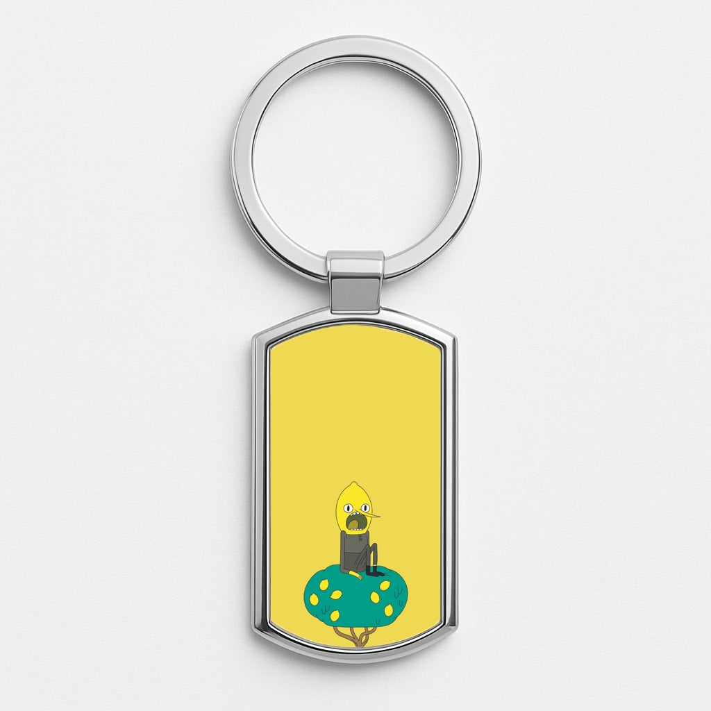Earl Of Lemongrab Silver Keyring