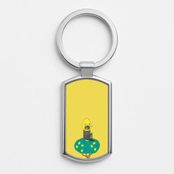 Earl Of Lemongrab Silver Keyring
