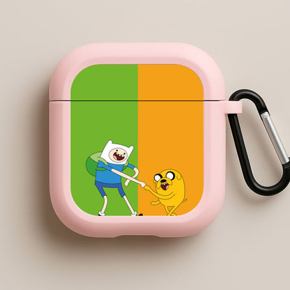Jake The Dog And Finn The Human Pink AirPods Case