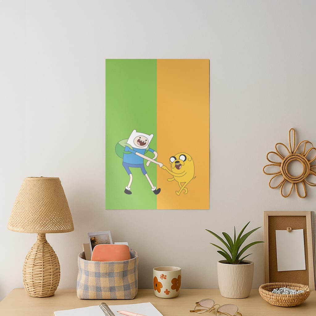 Jake The Dog And Finn The Human Art Print