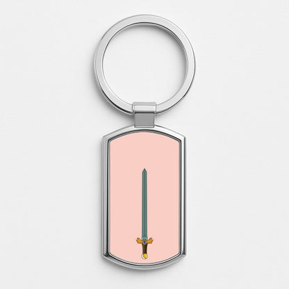 Finns Sword Silver Keyring