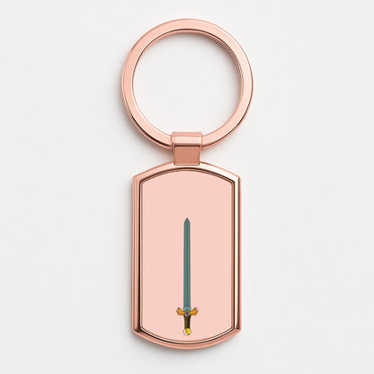 Finns Sword Rose Gold Keyring