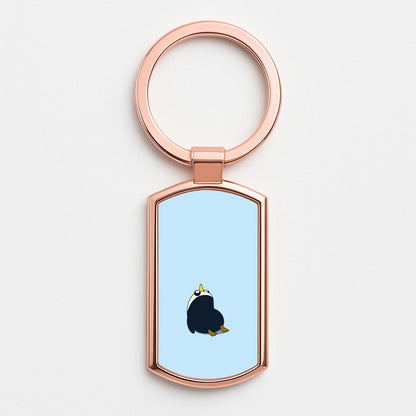 Penguins Rose Gold Keyring