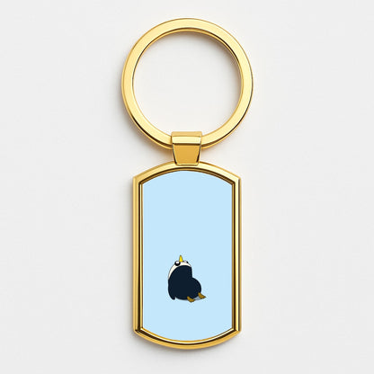 Penguins Gold Keyring