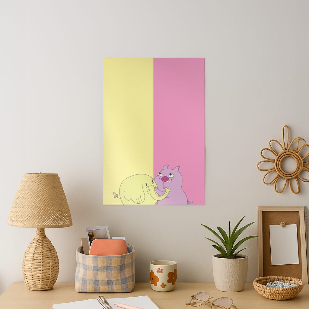 Tree Trunks Art Print