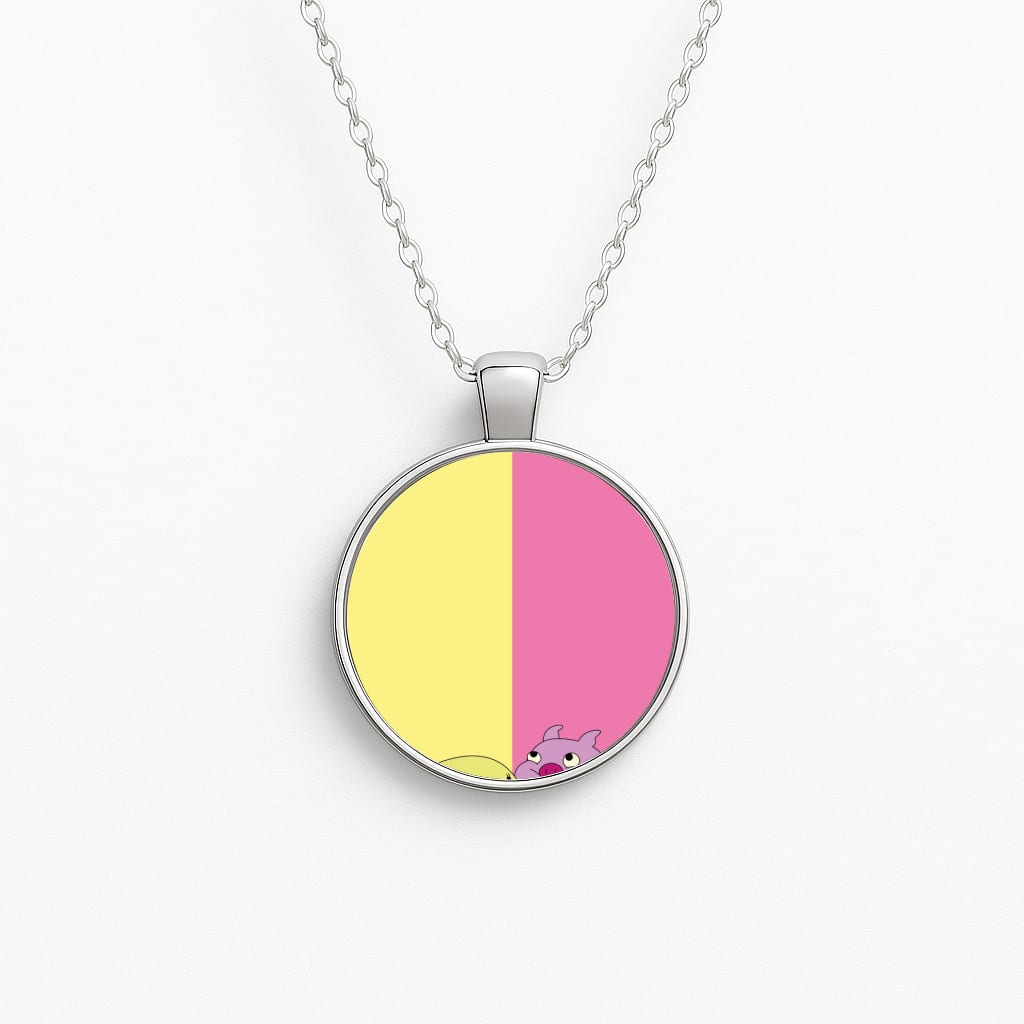 Tree Trunks Circle Necklace
