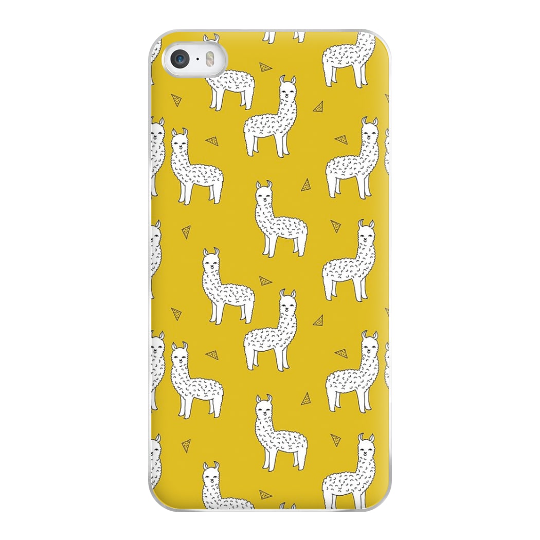 Mustard Alpaca Pattern Phone Case for iPhone 5 / 5s / SE 2016