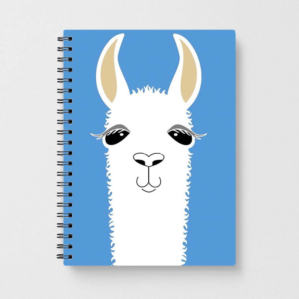 Llama Portrait Notebook - Fun Cases