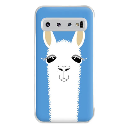 Llama Portrait Phone Case for Galaxy S10 Plus