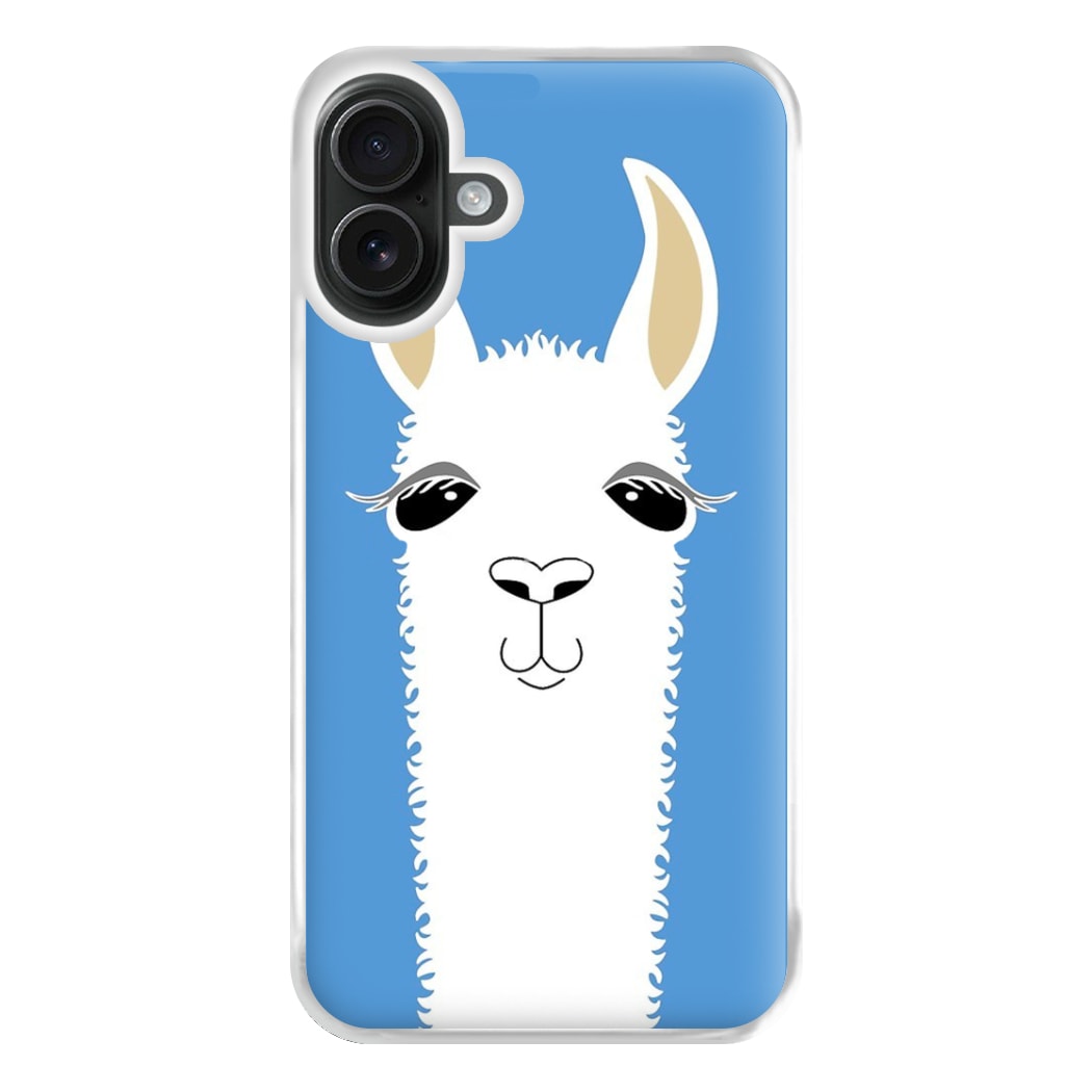 Llama Portrait Phone Case for iPhone 16 Plus