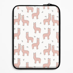 Pale Pink Alpaca Pattern Universal Laptop Sleeve