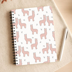 Pale Pink Alpaca Pattern Notepad