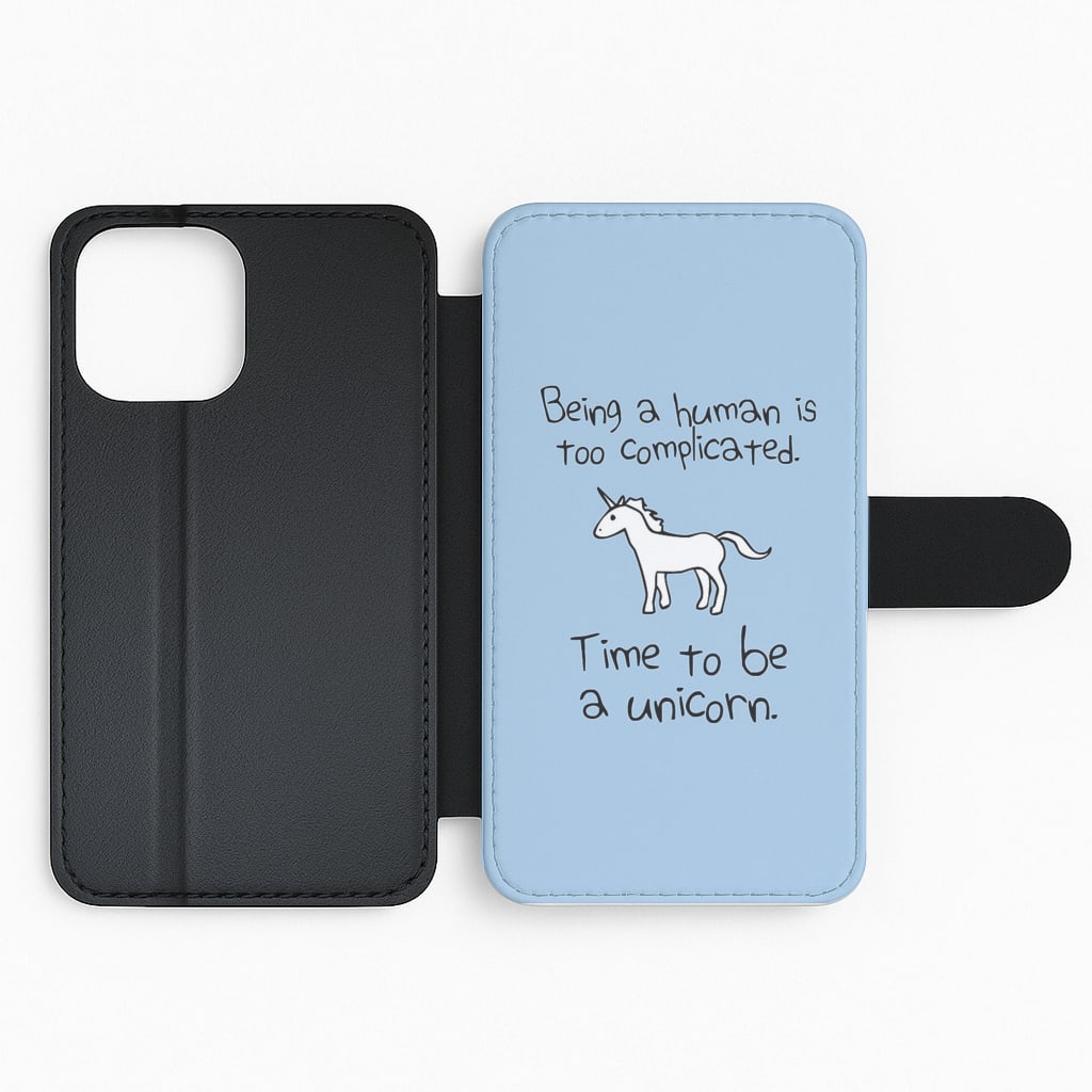 Time To Be A Unicorn Flip Phone Case