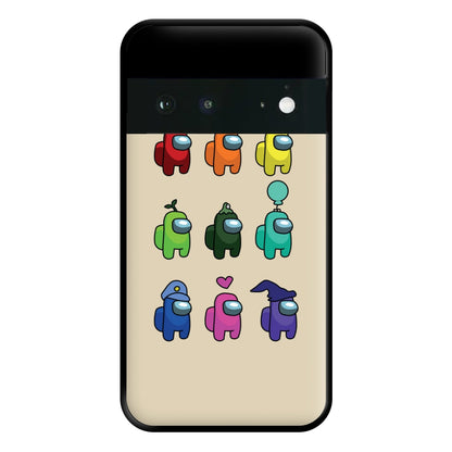 Among Gaming characters Phone Case for Google Pixel 6a